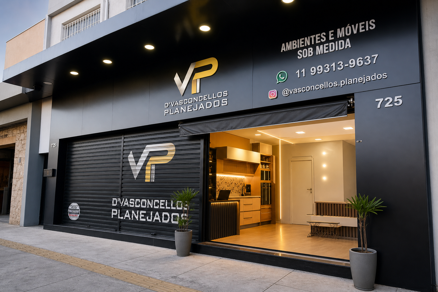 Fachada da D'Vasconcellos Planejados